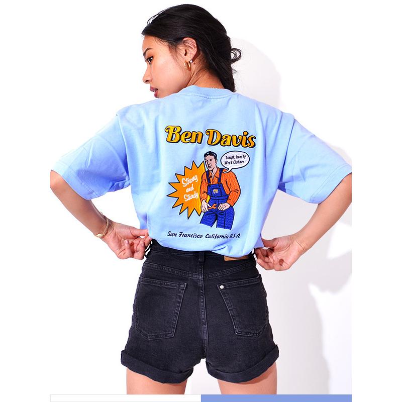 BEN DAVIS ベンデイビス Tシャツ メンズ レディース 半袖 綿 100％ ロゴ ベンデビ ダンス ストリート C-1580039｜rodeobros