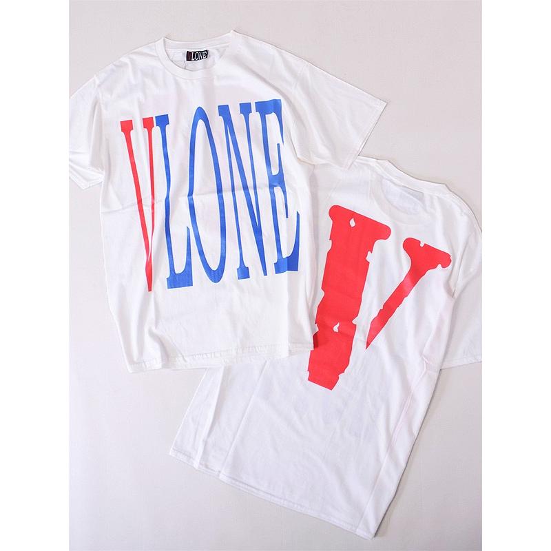 VLONE ヴィーロン ヴィーローン Tシャツ 半袖 STAPLE T-SHIRT S/S TEE WHITE/RED A$AP Mob エイサップモブ ASAP BARI エイサップ Kanye カニエ  STAPLE-SST-WR｜rodeobros