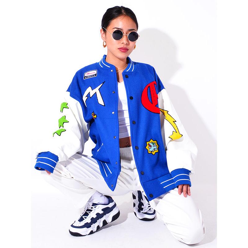 MAISON EMERALD メゾンエメラルド ジャケット スタジャン メンズ レディース BASEBALL JACKET  STAR-E-BASE-JKT :star-e-base-jkt:RODEO BROS - 通販 - Yahoo!ショッピング