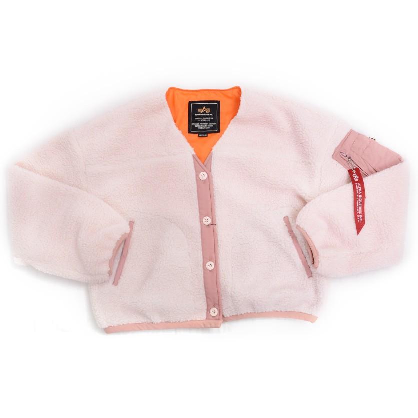 ALPHA アルファ ジャケット ノーカラー ミリタリー アウター ボア