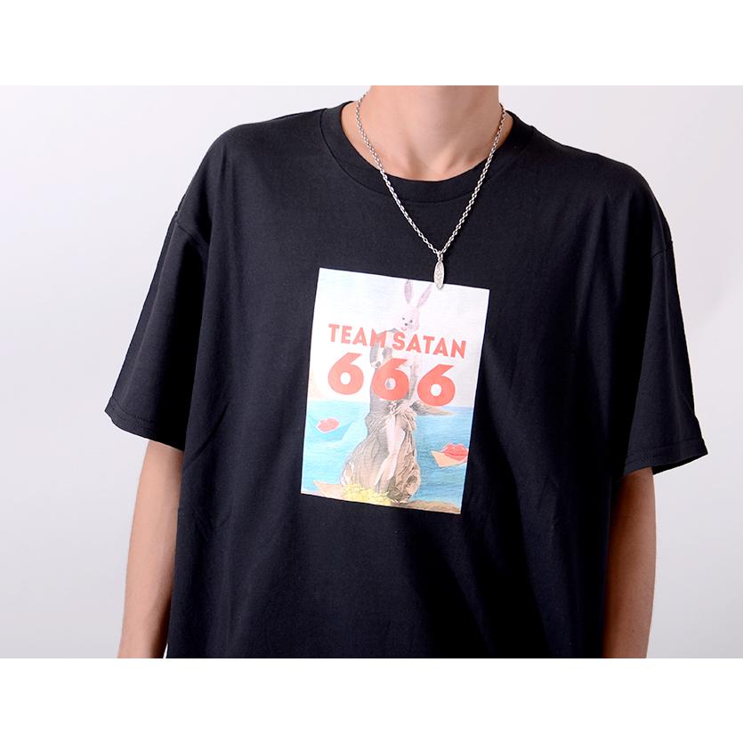 在庫処分】TEAM SATAN チームサタン Tシャツ メンズ レディース 半袖 