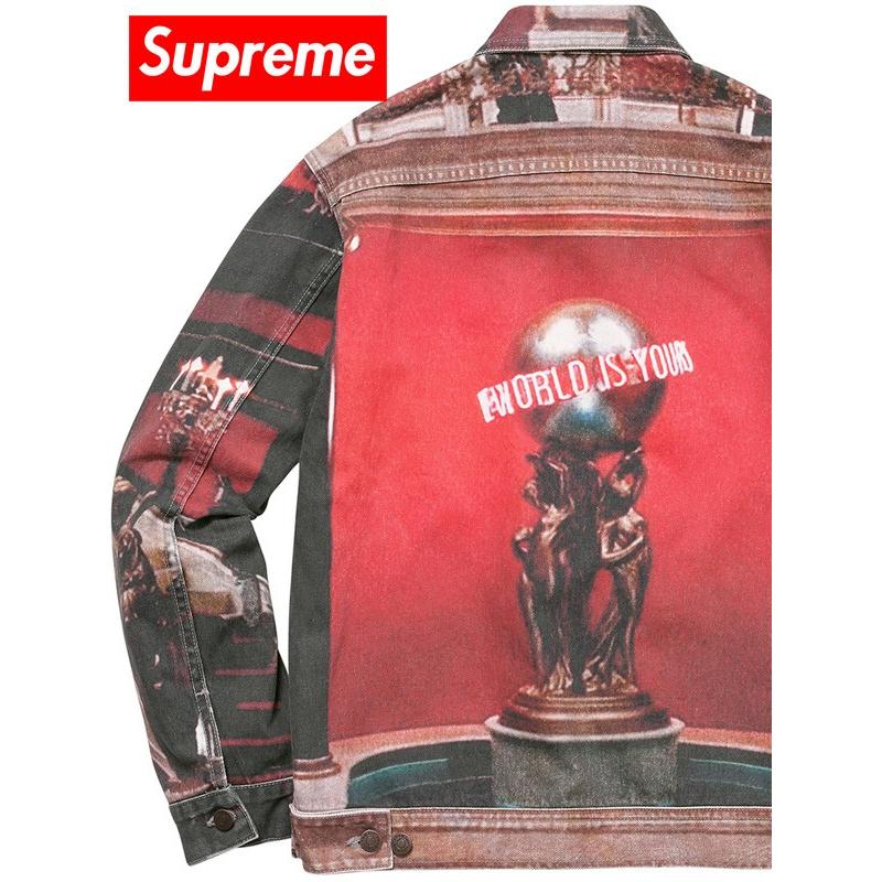 Supreme シュプリーム ジャケット 17aw 17aw アウター Scarface The World Is Yours Denim Jacket スカーフェイス トニー モンタナ 新品 正規品 Twiyj Twiyj Rodeo Bros 通販 Yahoo ショッピング