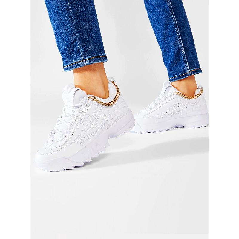 FILA フィラ スニーカー 厚底 ハイカット レディースDISRUPTOR