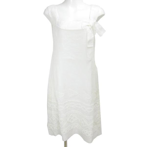 憧れ ノースリ 白 Foxey フォクシー 清楚でお上品なフォクシーの人気のリネンワンピース リネン 40 ワンピース ワンピース チュニック Meorboston Org