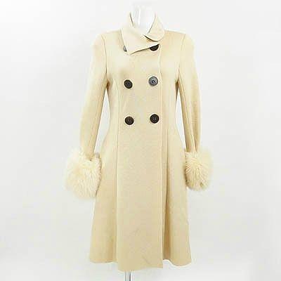 フォクシー (FOXEY)クリーム×フォックスニットコート 38