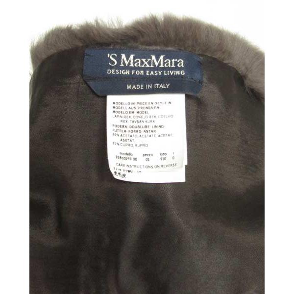 マックスマーラ（Max Mara） グレーファーマフラー_2