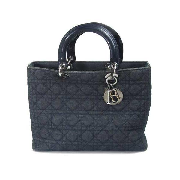 ディオール Christian Dior 紺 デニム カナージュ バッグ : ロデオ