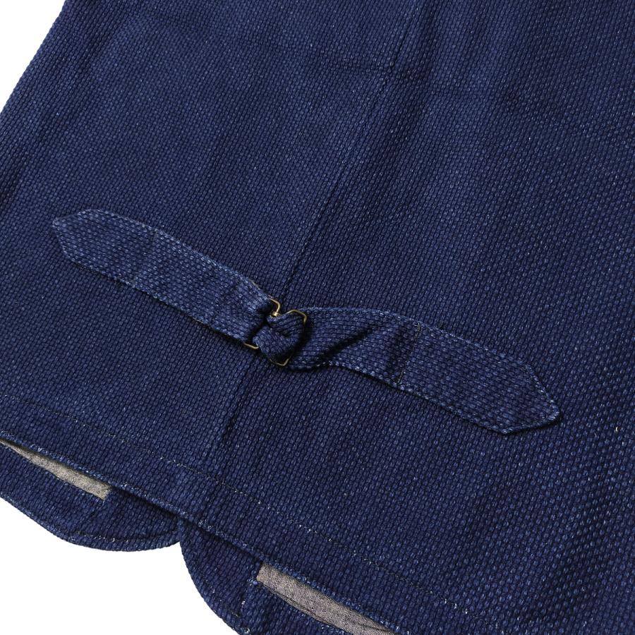桃太郎ジーンズ インディゴ刺し子 ベスト Momotaro Jeans 刺子 桃太郎ジーンズ インディゴ刺し子 ベスト Momotaro Jeans 刺子