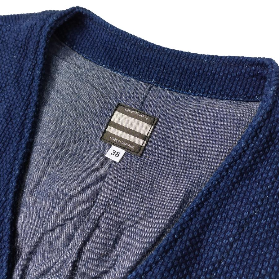 桃太郎ジーンズ インディゴ刺し子 ベスト Momotaro Jeans 刺子 桃太郎ジーンズ インディゴ刺し子 ベスト Momotaro Jeans 刺子