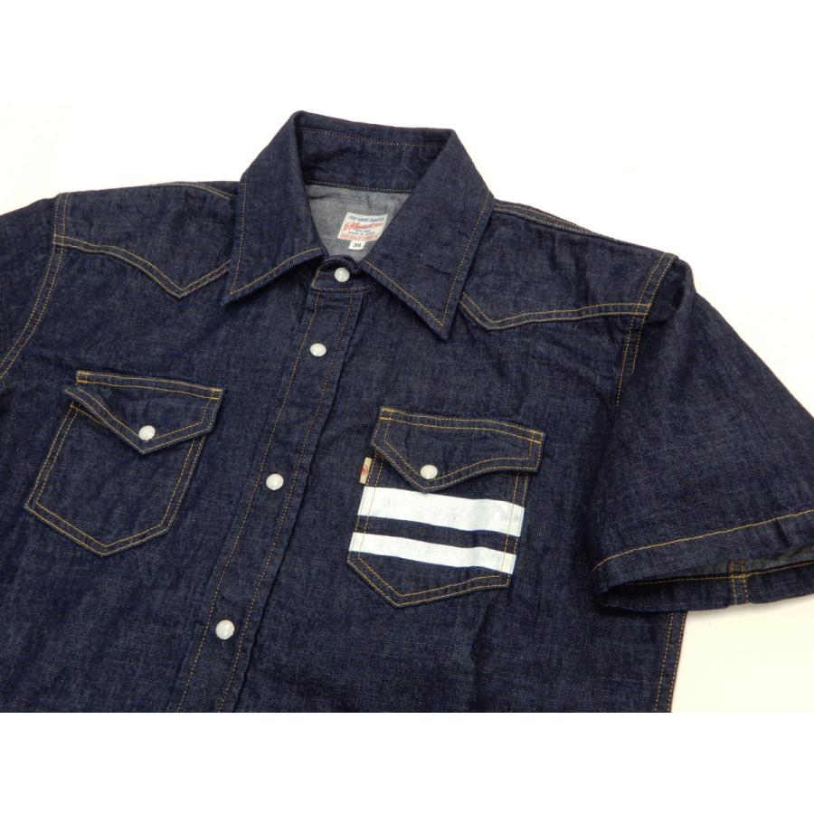 桃太郎ジーンズ（MOMOTARO JEANS） ウエスタンシャツ 出陣ライン 8oz