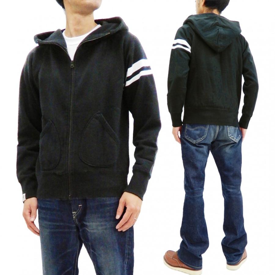 桃太郎ジーンズ スウェットパーカー メンズ Gtb ジップアップ スウェットフーディ 07 044 ブラック 新品 07 044 Black 服の福助商店 通販 Yahoo ショッピング