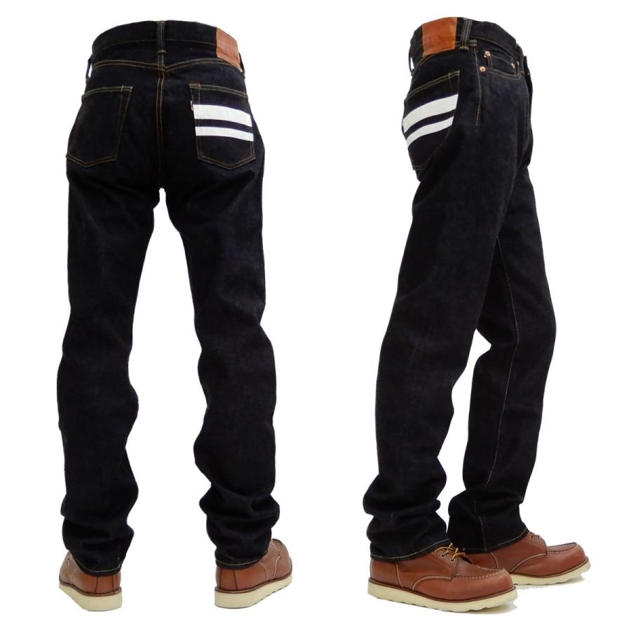 桃太郎ジーンズ デニムパンツ 出陣レーベル ボタンフライ ミドル