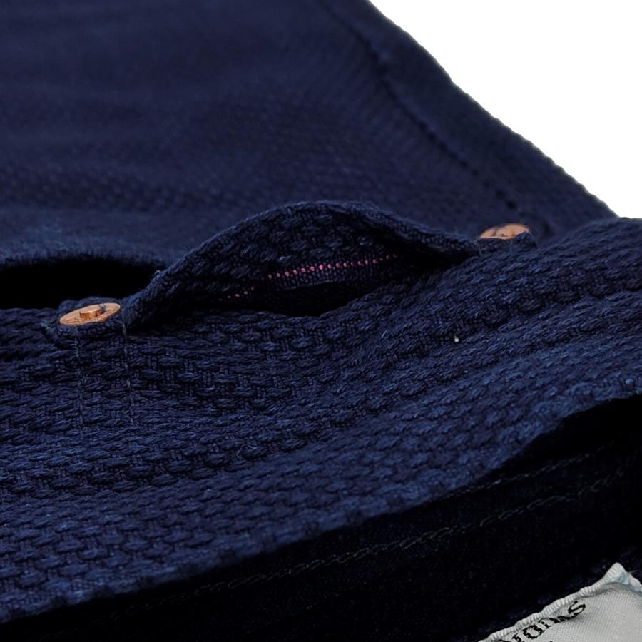 ステュディオダルチザン 刺し子ジーンズ STUDIO D'ARTISAN 14oz カセ染め セルヴィッチ付き刺し子 レギュラーストレート パンツ 1907 新品の画像