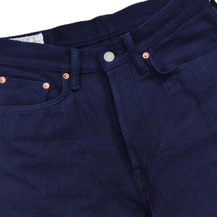 ステュディオダルチザン 刺し子ジーンズ STUDIO D'ARTISAN 14oz カセ染め セルヴィッチ付き刺し子 レギュラーストレート パンツ 1907 新品の画像
