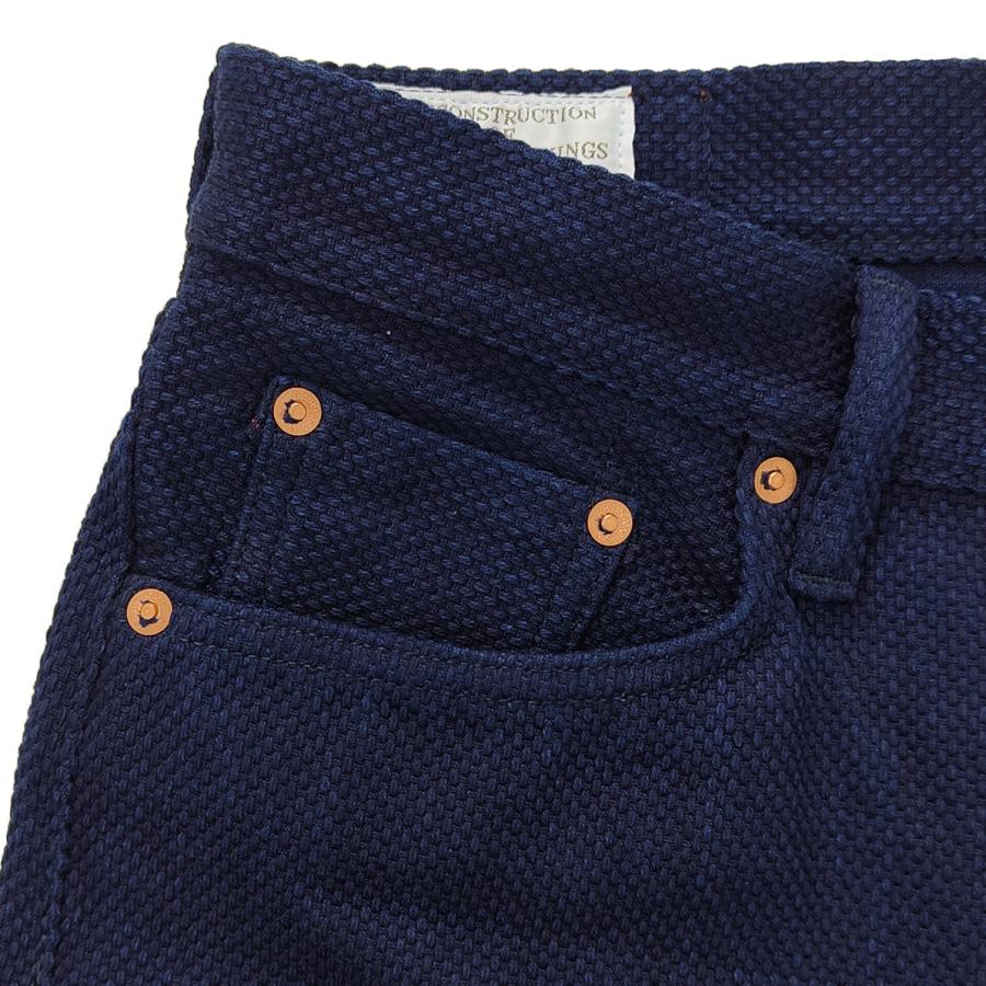 ステュディオダルチザン 刺し子ジーンズ STUDIO D'ARTISAN 14oz カセ染め セルヴィッチ付き刺し子 レギュラーストレート パンツ 1907 新品の画像