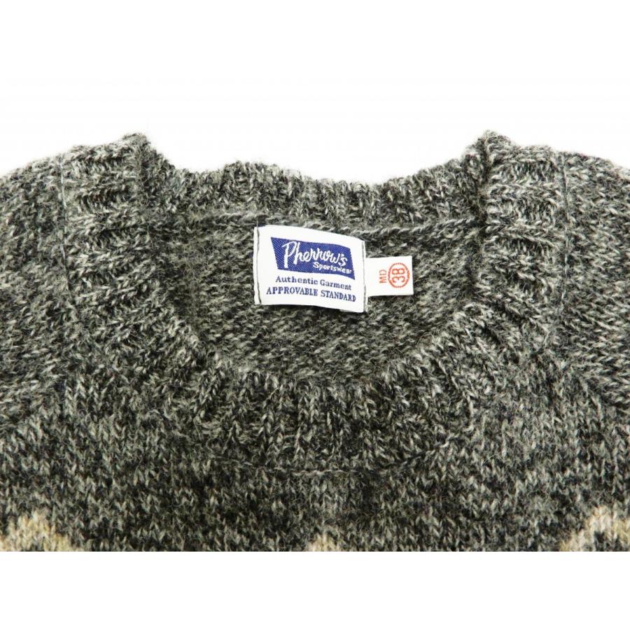 Pherrow's（フェローズ） セーター 19W-PSFS1 Pherrows メンズ 雪柄