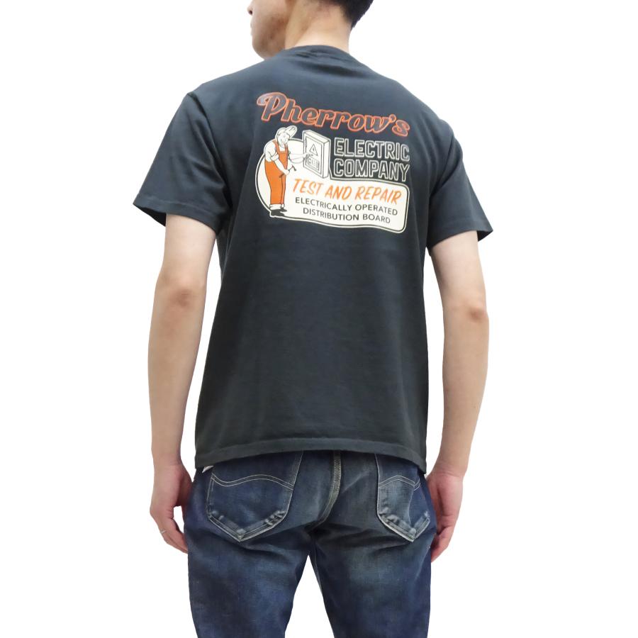 フェローズ 半袖Tシャツ PHERROW'S ELECTRIC COMPANY 半袖Tシャツ 23S-PT12 S.ブラック 新品｜rodeomatubara｜11