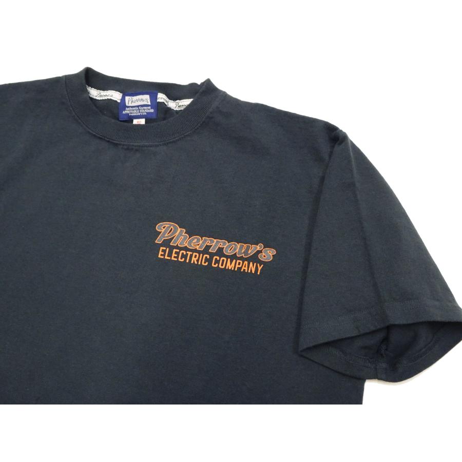 フェローズ 半袖Tシャツ PHERROW'S ELECTRIC COMPANY 半袖Tシャツ 23S-PT12 S.ブラック 新品｜rodeomatubara｜05
