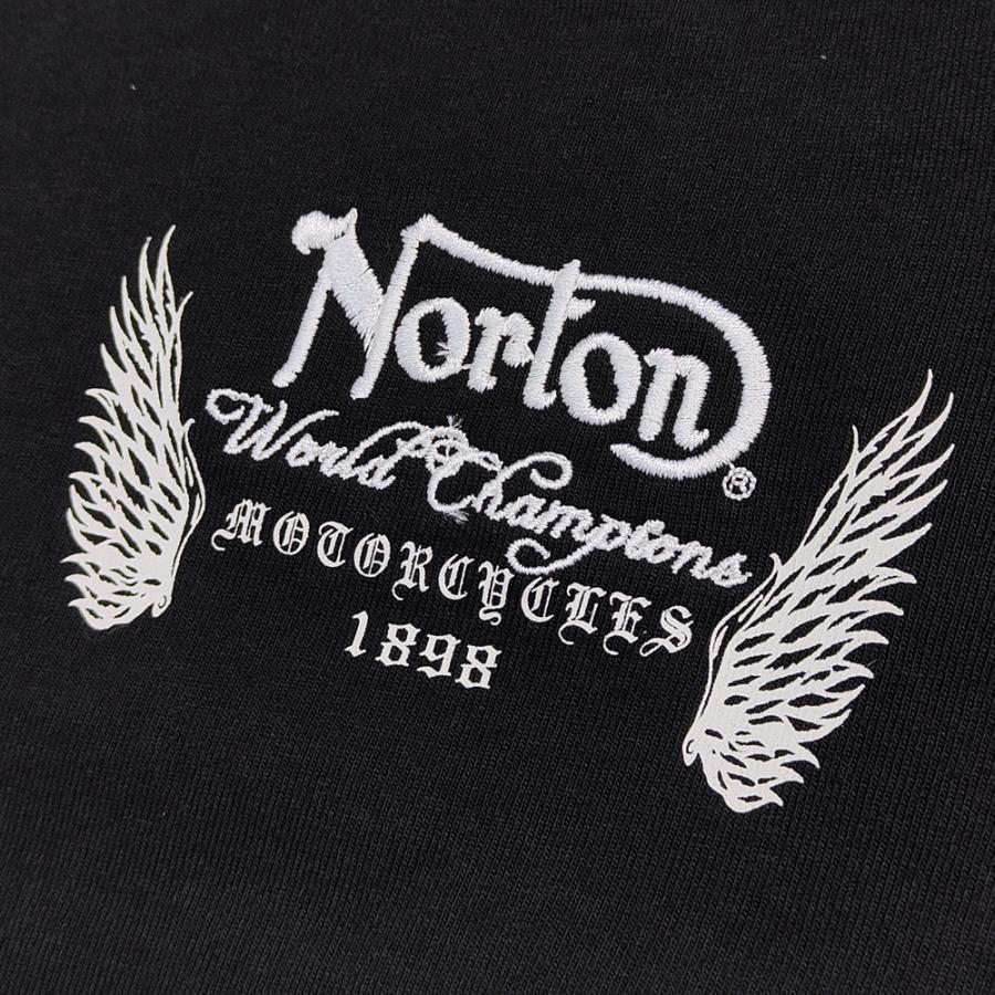 ノートン 長袖Tシャツ Norton ウイング刺繍 バックインパクト ノートン 長袖Tシャツ Norton ウイング刺繍 バックインパクト