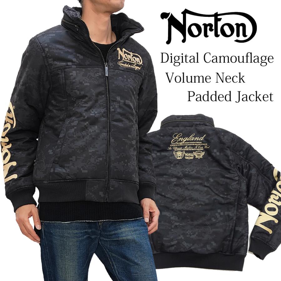 ノートン（NORTON） ボリュームネック 中綿ジャケット 撥水ポリピーチ