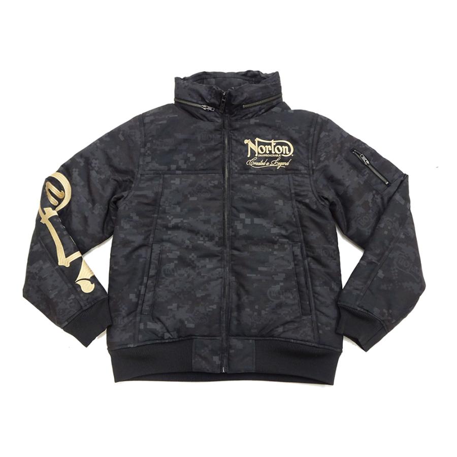 ノートン（NORTON） ボリュームネック 中綿ジャケット 撥水ポリピーチ