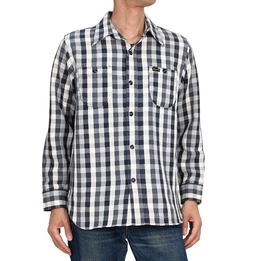 【美品】Pherrows フランネルシャツ Mサイズ相当 Pherrow's フェローズ ヘビーネル シャツ 25W-720WS-C チェック