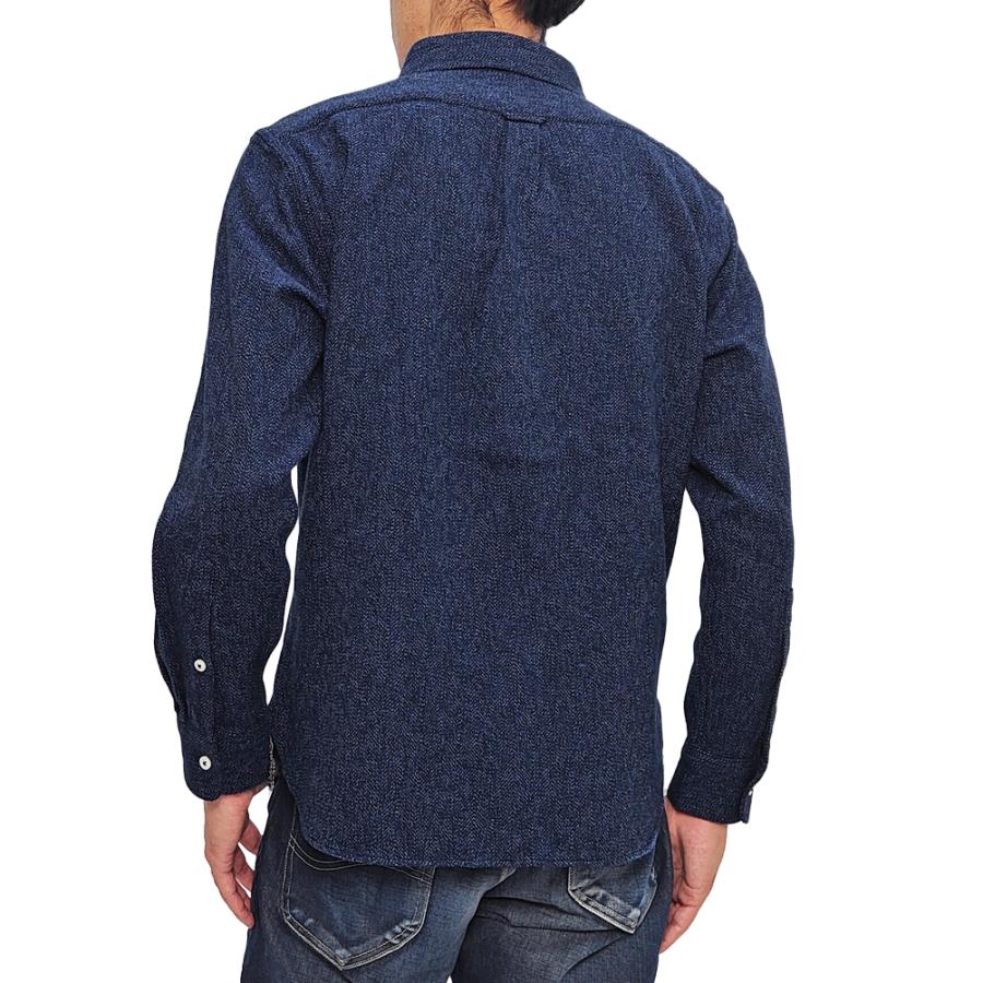 Pherrow's（フェローズ） 長袖シャツ 三杢 ボタンダウンシャツ ワン