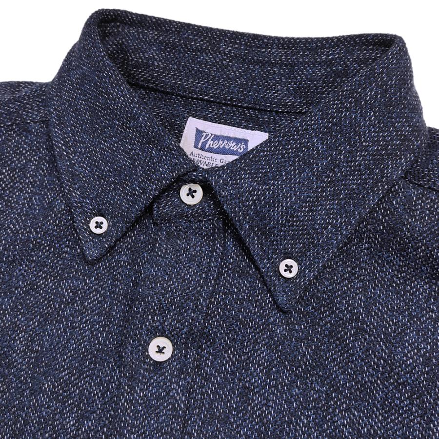 Pherrow's（フェローズ） 長袖シャツ 三杢 ボタンダウンシャツ ワン