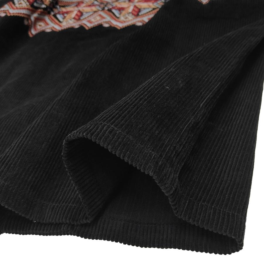 Pherrow's（フェローズ） コーデュロイ オープンカラーシャツ 刺繍