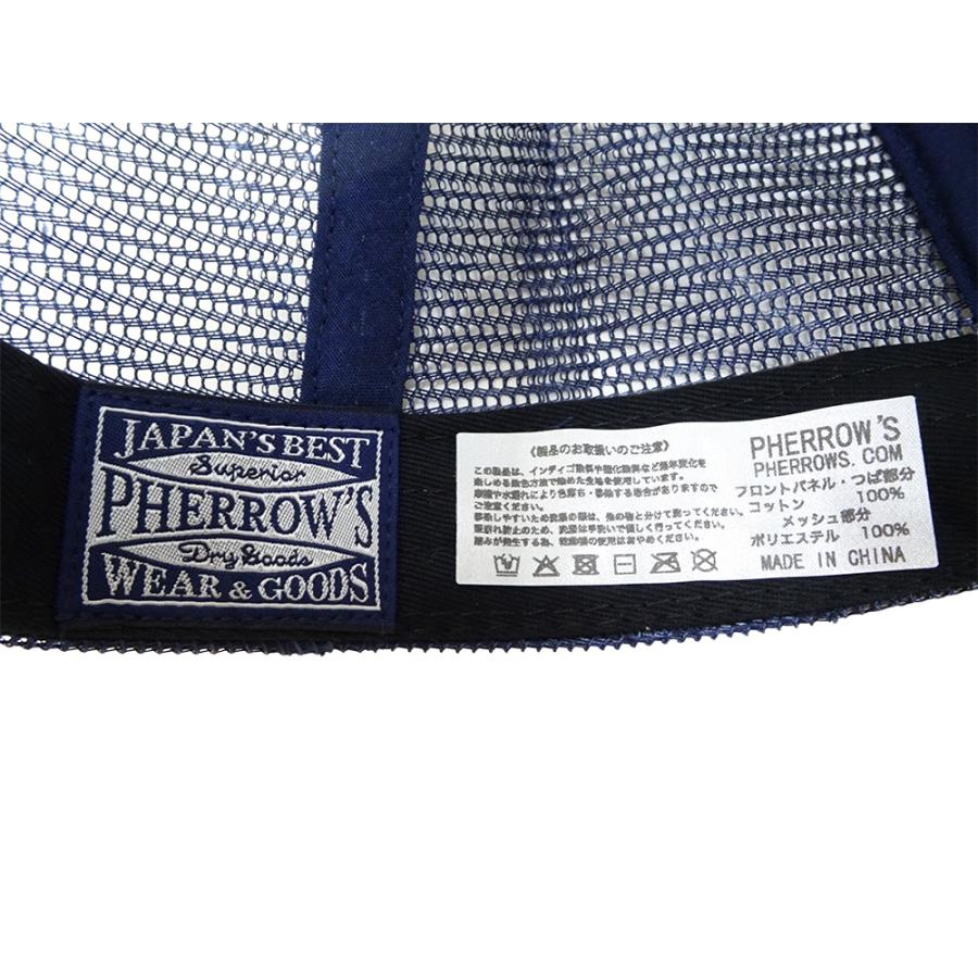 Pherrow's（フェローズ） デニム メッシュキャップ Pherrows 帽子