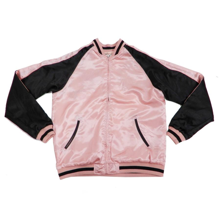 ジャパネスク スカジャン 3RSJ-703 菊と唐草模様 刺繍 メンズ 和柄