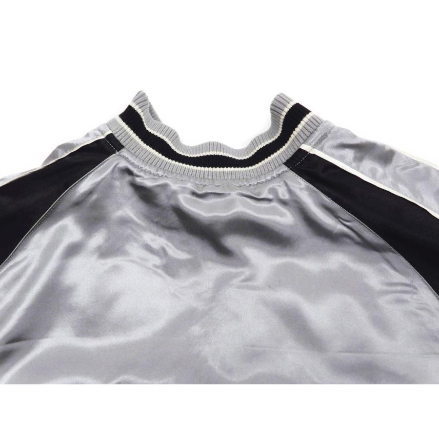 ジャパネスク スカジャン 3RSJ-751 梅鶯柄 刺繍 メンズ 和柄