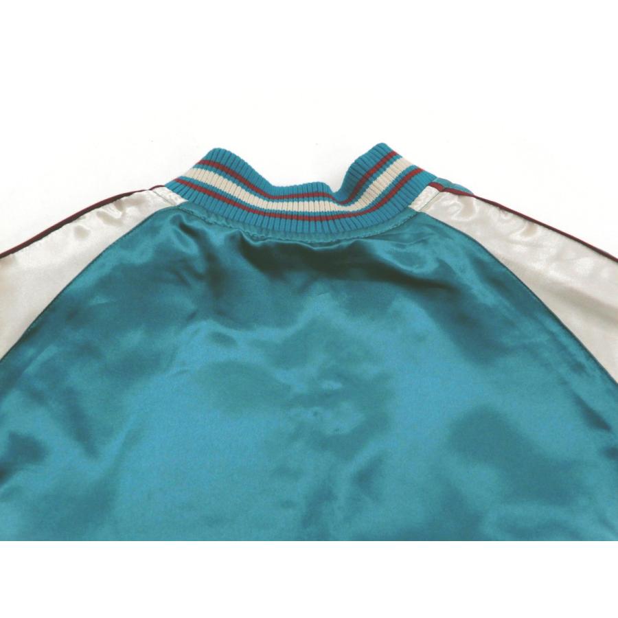 ジャパネスク スカジャン 3RSJ-752 月波鶴柄 刺繍 メンズ 和柄