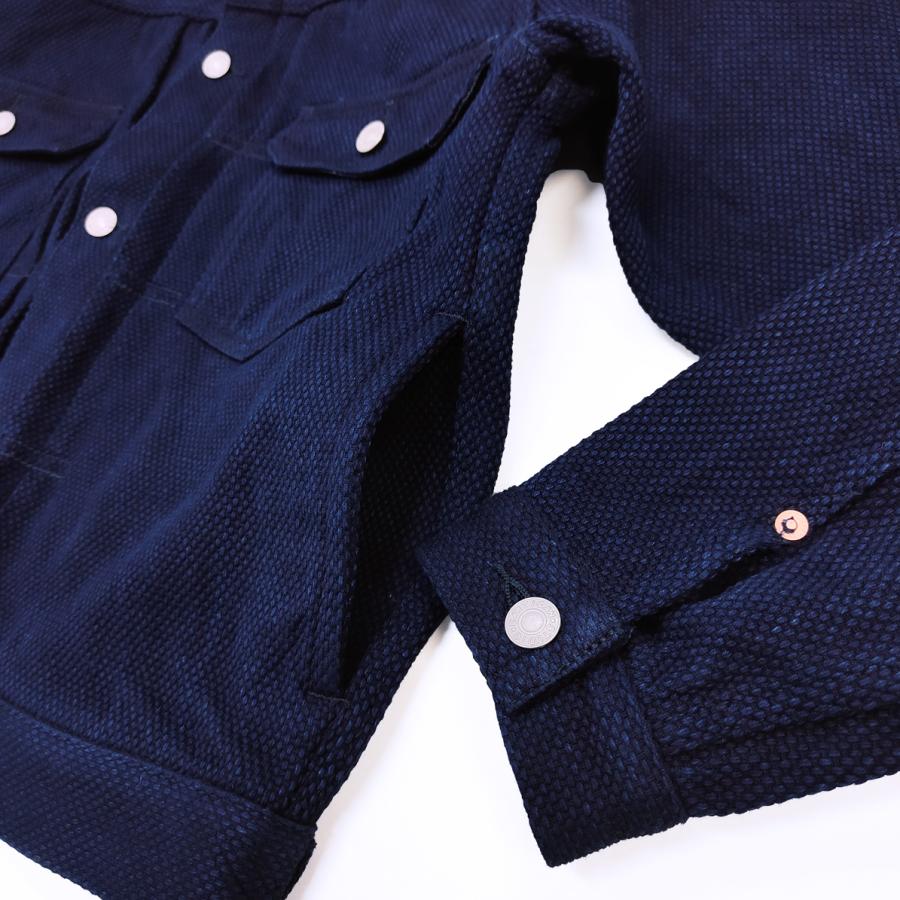 ステュディオダルチザン カセ染め 14oz 刺し子ジャケット STUDIO D'ARTISAN セルヴィッチ刺し子 2nd セカンドモデル 4619 新品の画像