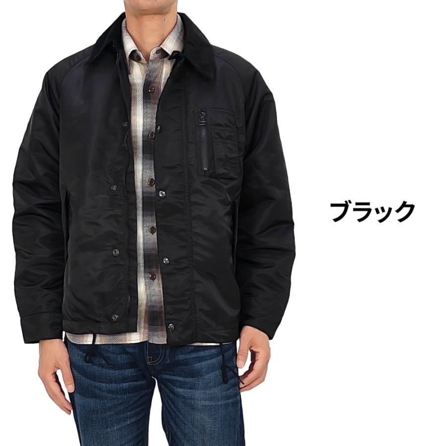 HOUSTON（ヒューストン） ナイロン ハンティングジャケット 襟