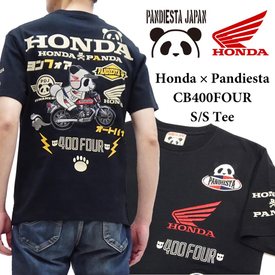 PANDIESTA パンディエスタ HONDA ヨンフォア 半袖Tシャツ コラボ PANDIESTA パンディエスタ HONDA ヨンフォア 半袖Tシャツ コラボ