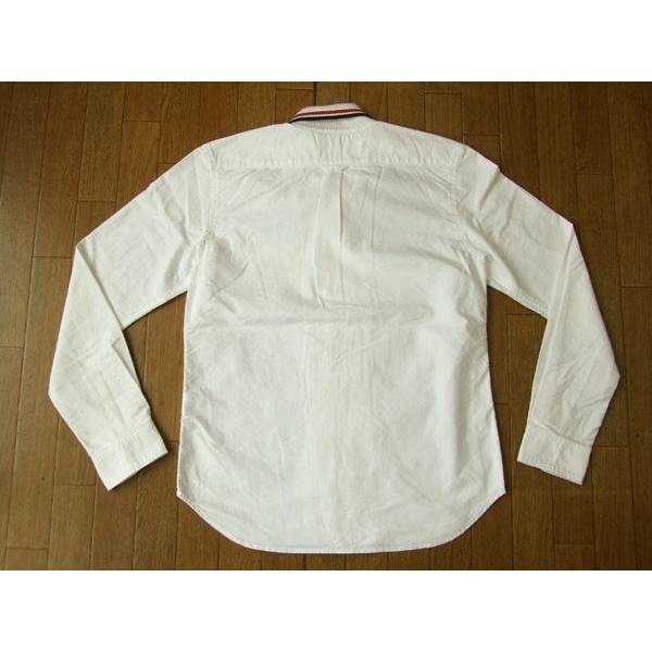 ETERNAL エターナル 無地長袖シャツ 衿リブ オックスフォード素材