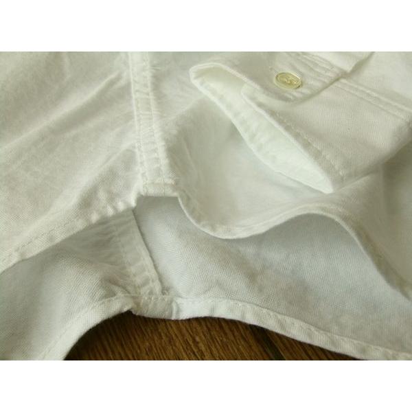 エターナル 無地長袖シャツ 衿リブ オックスフォード素材 ETERNAL 53511 白 新品 ETERNAL エターナル 無地長袖シャツ 衿リブ オックスフォード素材