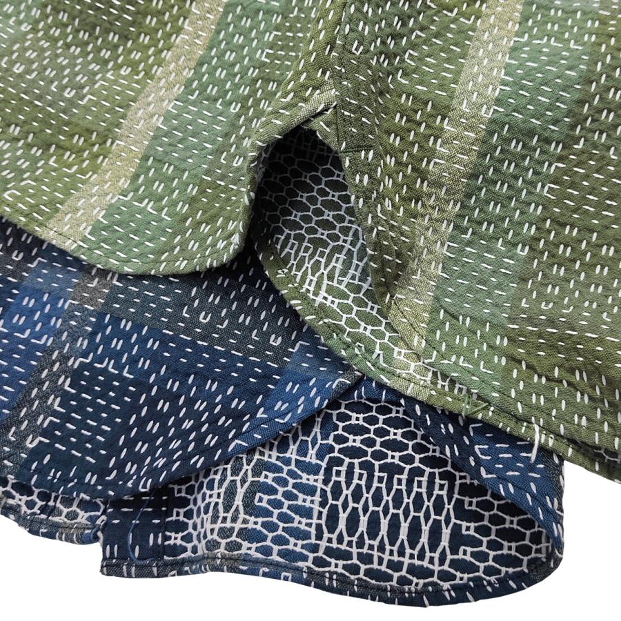 STUDIO D'ARTISAN（ステュディオ・ダ・ルチザン） 野良着刺し子シャツ