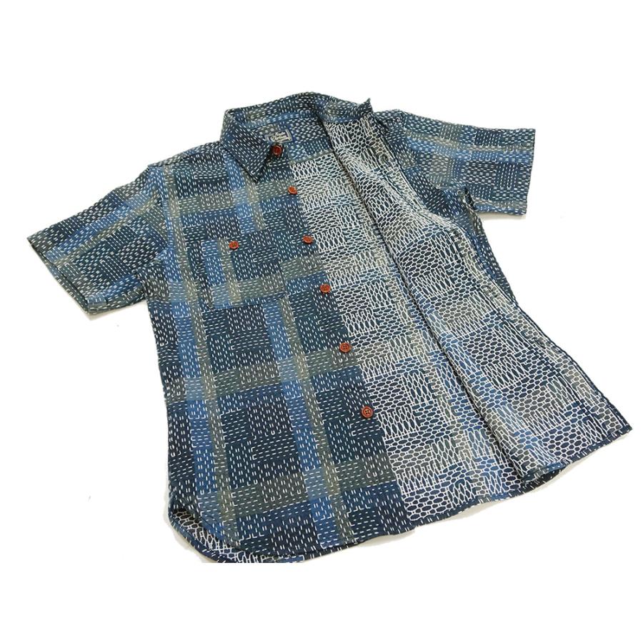 STUDIO D'ARTISAN（ステュディオ・ダ・ルチザン） 野良着刺し子シャツ