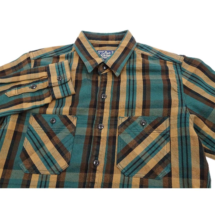 STUDIO D'ARTISAN ダルチザン チェックシャツ L STUDIO D'ARTISAN（ステュディオ・ダ・ルチザン） フランネルチェック