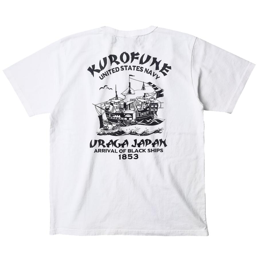 ステュディオダルチザン 半袖Tシャツ ダルチザン USAコットン 黒船 U.S.N. 半袖Tシャツ 白 8118 新品｜rodeomatubara｜09