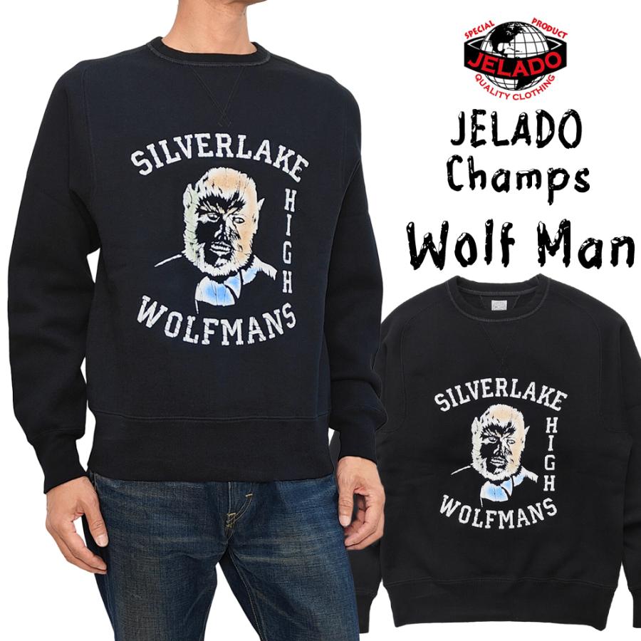 JELADO ジェラード スウェット Wolf Man フロッキープリント JELADO ジェラード スウェット Wolf Man フロッキープリント