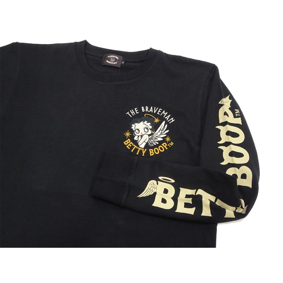 BETTY BOOP ベティ・ブープ ブレイブマン 長袖Tシャツ エンジェル 