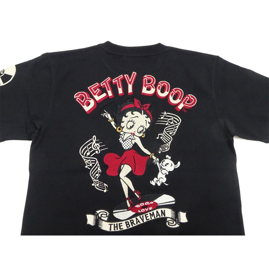 BettyBoop ベティブープ フロントバック総柄Ｔシャツ 半袖Tシャツ メンズ Betty Boop(ベティ・ブープ)デザインバック