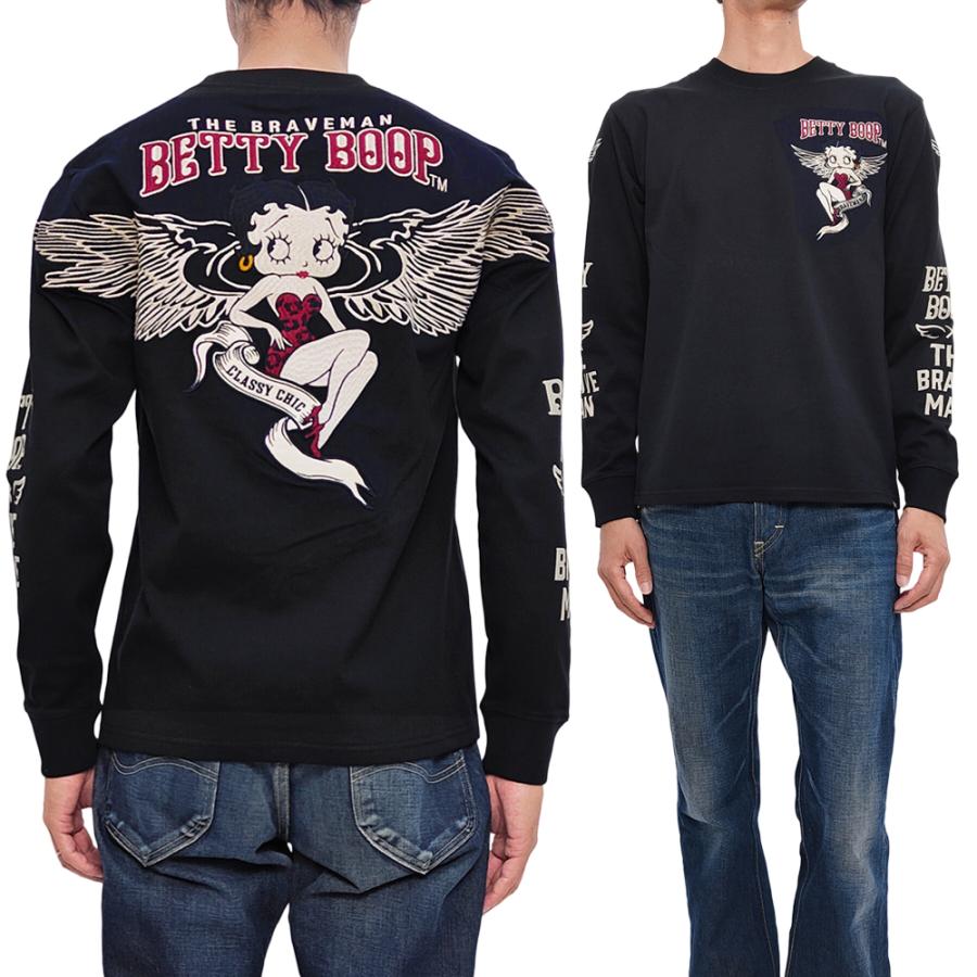 BETTY BOOP（ベティ ブープ） ブレイブマン 長袖Tシャツ エンジェル