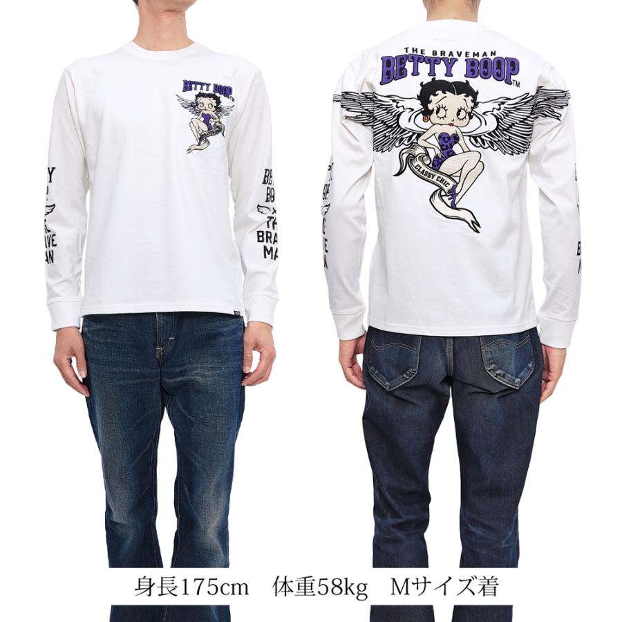 BETTY BOOP（ベティ ブープ） ブレイブマン 長袖Tシャツ エンジェル