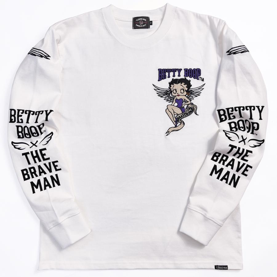 BETTY BOOP（ベティ ブープ） ブレイブマン 長袖Tシャツ エンジェル