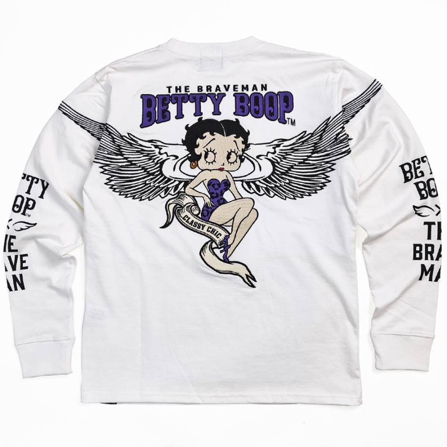 BETTY BOOP（ベティ ブープ） ブレイブマン 長袖Tシャツ エンジェル