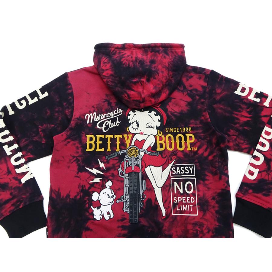 BETTY BOOP（ベティ ブープ） タイダイ染め ジップアップパーカー